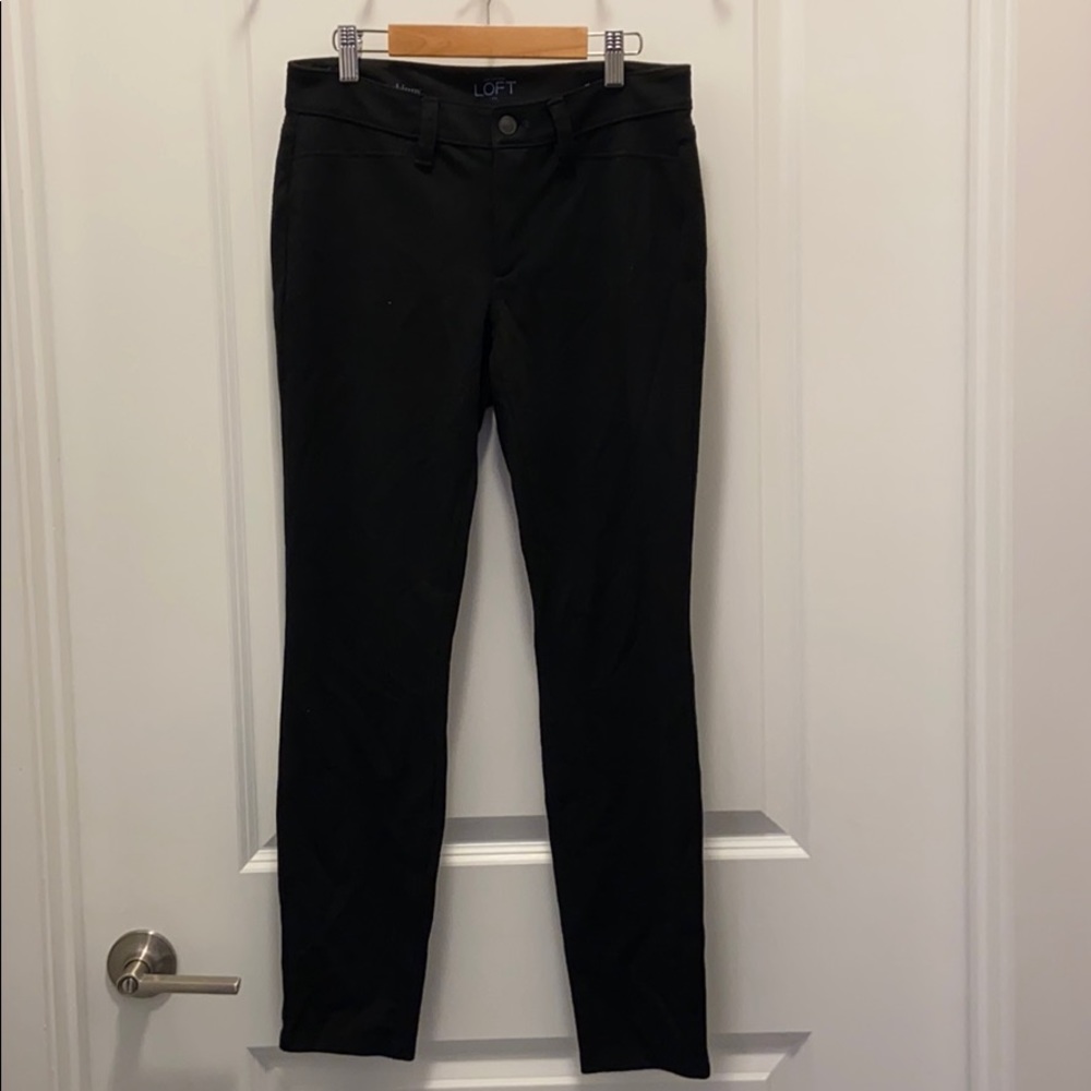 Black Skinny Stretch Loft Pants